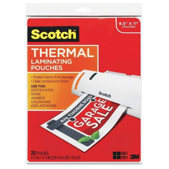 Image for Scotch® Clear Thermal Laminating Pouches from HD Supply