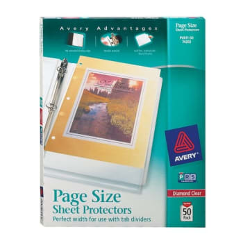 Image for Avery® Clear Page-Size Sheet Protector For 3-Hole Punched Sheet, Package Of 50 from HD Supply