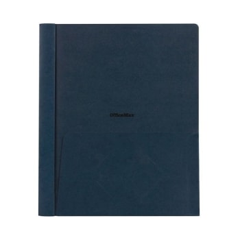 Office Depot® Navy Clear-Front Report Cover 8-1/2 X 11inch