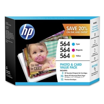 Image for HP 564 Assorted Color Ink Cartridge And Photo Paper Pack from HD Supply