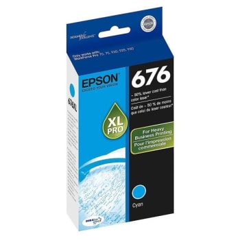 Image for Epson® 676 DURABrite Cyan Ultra Ink Cartridge from HD Supply