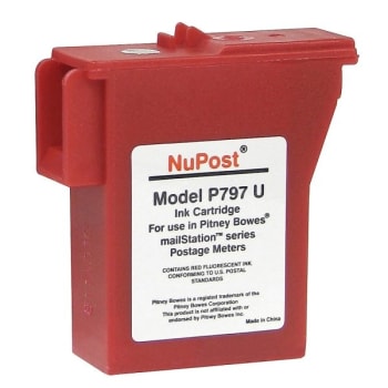 Image for Nupost® P797 U Red Remanufactured Postage Meter Ink Cartridge from HD Supply
