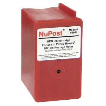 Image for Nupost® Pitney Bowes 793-5/dm100i Red Remanufactured Postage Meter Ink Cartridge from HD Supply
