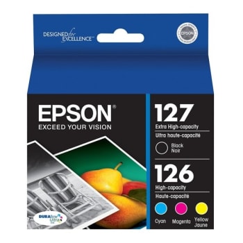 Image for Epson® Black High-Yield Color Ink Cartridge, Package Of 4 from HD Supply