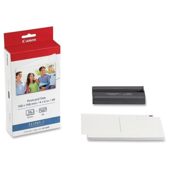 Image for Canon KP-36IP Assorted Color Photo Paper And Ink Cartridge Kit from HD Supply