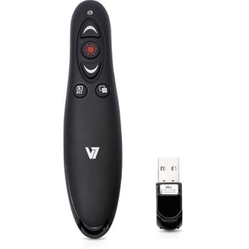 Image for V7 Professional Wireless Presenter With Laser Pointer And MicroSD Card Reader from HD Supply
