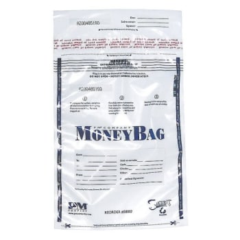 Pm Company Clear Disposable Plastic Deposit Bag 9 X 12inch Package Of 100