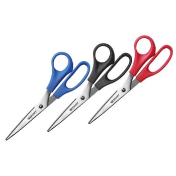 Westcott® Assorted Color Stainless Steel All-Purpose Value Scissor