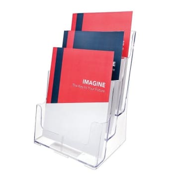 Image for Deflecto® Clear 3-Tier Magazine Literature Holder from HD Supply
