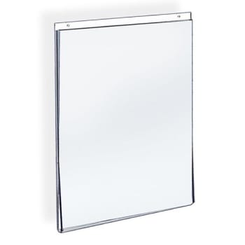 Azar Displays® Clear Acrylic Wall-Mount U-Frame Sign Holder 11x8-1/2 In (10-Pack)