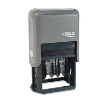 Image for Xstamper® Black Plastic Economy Self-Inking Date Stamp from HD Supply