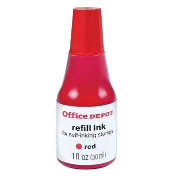 Image for Office Depot® 1 Oz Red Self-Inking Refill Ink from HD Supply