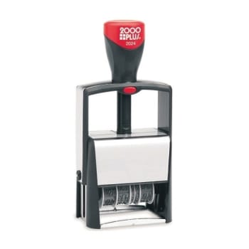Cosco® 2000plus® Black Self-Inking Phrase And Date Stamp