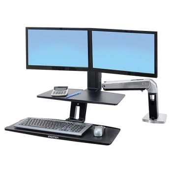 Image for Ergotron® Black Workfit-A Dual Monitor stand from HD Supply