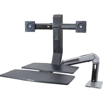 Image for Ergotron® Polished Black WorkFit Mounting Arm For Flat-Panel Display from HD Supply