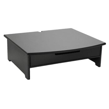 Image for Rolodex™ Black Wood Workspace Monitor Stand With Drawer from HD Supply