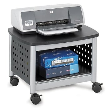 Image for Safco® Scoot Black/Silver Under Desk Printer Stand from HD Supply