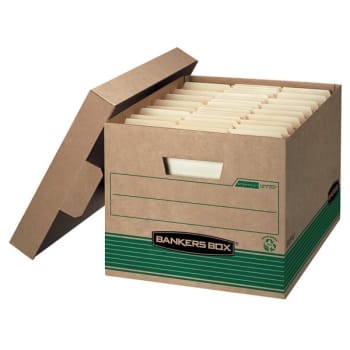 Image for Bankers Box® FastFold Stor/File Kraft/Green Letter/Legal Storage Box, Case Of 12 from HD Supply