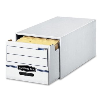 Image for Bankers Box® Stor/drawer White/blue Letter-Size File Storage Drawer, Case Of 6 from HD Supply