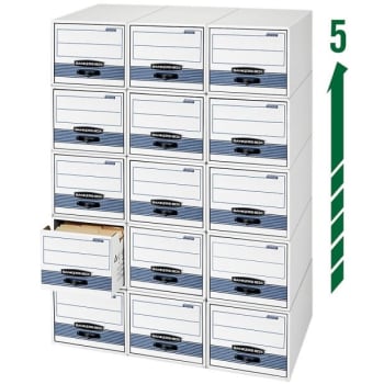 Image for Bankers Box® Stor/drawer Steel Plus Black/white Drawer File, Case Of 6 from HD Supply