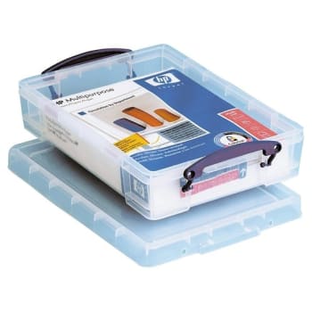 Image for Really Useful Boxes® 4 Liter Clear Plastic Storage Box from HD Supply