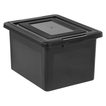 Office Depot® Black Plastic Letter And Legal File Tote