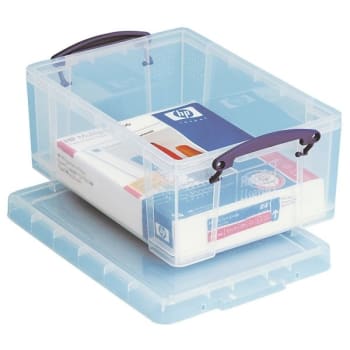 Image for Really Useful Boxes® 9 Liter Clear Plastic Storage Box from HD Supply