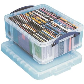 Really Useful Boxes® 17 Liter Clear Plastic Storage Box