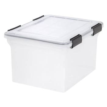 Image for Iris® Clear Letter/legal-Size Weather-Tight File Box from HD Supply