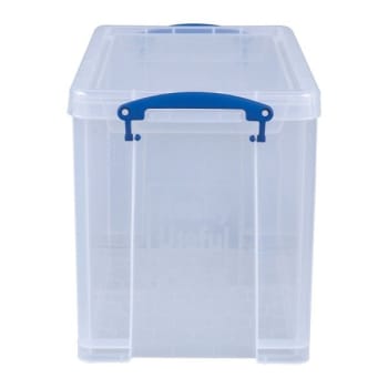 Image for Really Useful Boxes® 19 Liter Clear Plastic Storage Box from HD Supply
