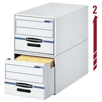 Image for Bankers Box® Stor/drawer 2-Drawer Blue/white File Drawer from HD Supply