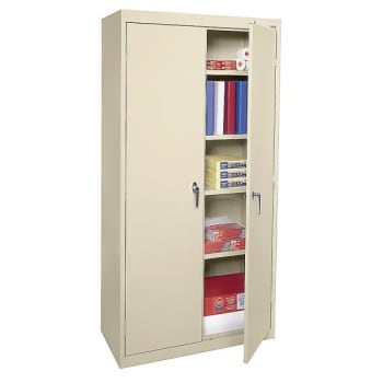 Sandusky Lee® Putty Steel Storage Cabinet W/4-Adjustable Shelf