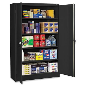 Image for Tennsco® 5-Shelf Black Steel Jumbo Storage Cabinet 78 X 48inch from HD Supply