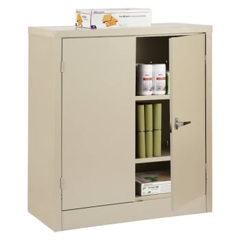 Image for Realspace® Putty Steel 2 Adjustable Shelf Storage Cabinet 42 x 36 x 18Inch from HD Supply