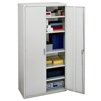 Image for HON® Brigade Light Gray Steel 5-Adjustable Shelf Storage Cabinet from HD Supply