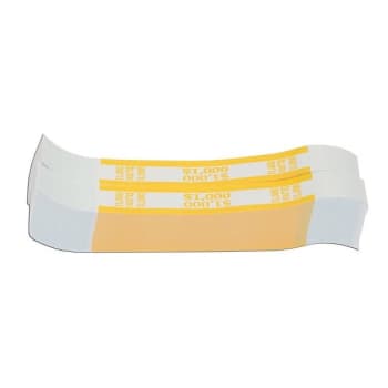Image for MMF™ Industries 1000 Dollar Currency Strap, Yellow, Package Of 1000 from HD Supply
