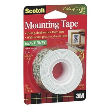 Image for Scotch® White Foam Mounting Tape 1" X 4.17' from HD Supply