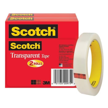 Image for Scotch® Transparent Tape 3/4" X 216', Package Of 2 from HD Supply