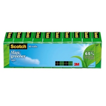 Image for Scotch® Magic™ 812 Greener Invisible Tape 3/4" X 75' , Package Of 10 from HD Supply
