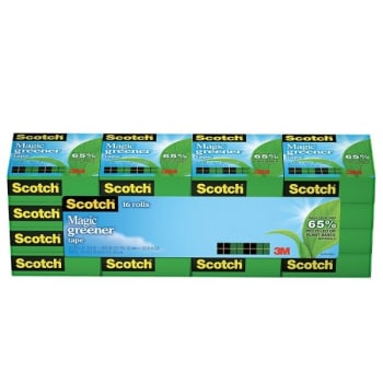 Image for Scotch® Magic™ 812 Greener Invisible Tape 3/4" X 75', Package Of 16 from HD Supply