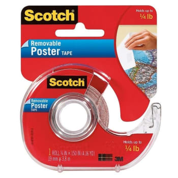 Image for Scotch® Clear Removable Poster Tape 3/4" X 12.5' from HD Supply