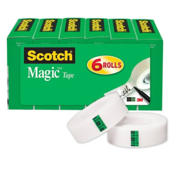 Image for Scotch® Magic™ 810 Invisible Tape 3/4" X 108', Package Of 6 from HD Supply