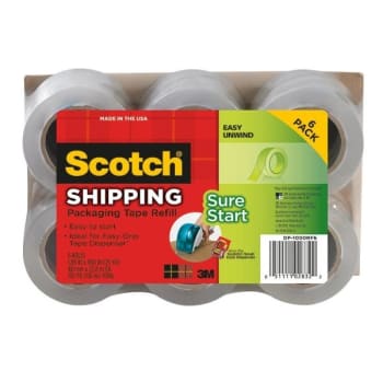 Image for Scotch® Sure Start Shipping Tape 1.88" x 25 Yd, Package Of 6 from HD Supply