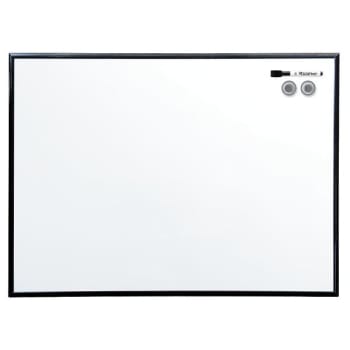 Quartet® White Magnetic Dry-Erase Board 36" x 24" With Black Aluminum Frame
