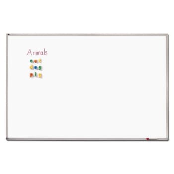 Quartet® White Porcelain Dry-Erase Board 48" x 72" With Silver Frame