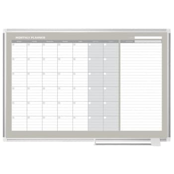Image for Mastervision® Steel Dry-Erase Magnetic Monthly Calendar Board, White, 48" X 36" from HD Supply