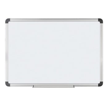 Foray® White Magnetic Dry-Erase Board 36 x 48Inch With Aluminum Frame