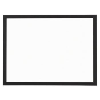 Foray® White Magnetic Dry-Erase Decor Board 18 x 24"Inch With Black Wood Frame