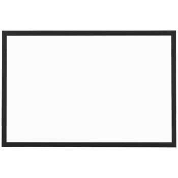 Foray® White Steel Magnetic Dry-Erase Board 24 x 36Inch With Black Wood Frame