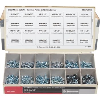 Image for Wellsco Phillips Pan Head Self-Drilling Screw Assortment Kit from HD Supply